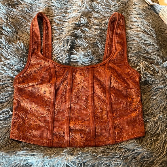 Never used lace top with button up back. - Picture 5 of 6